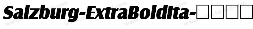 Salzburg-ExtraBoldIta字体转换