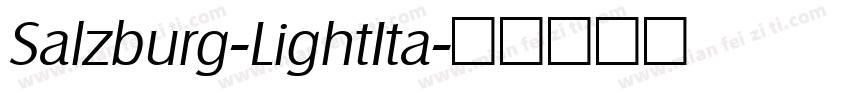 Salzburg-LightIta字体转换