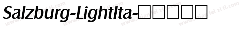 Salzburg-LightIta字体转换