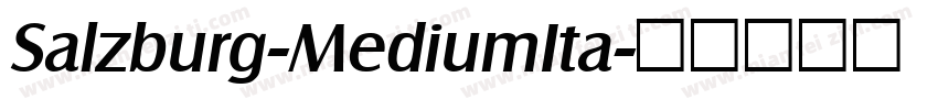 Salzburg-MediumIta字体转换