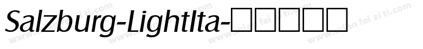 Salzburg-LightIta字体转换