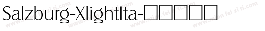 Salzburg-XlightIta字体转换