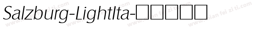 Salzburg-LightIta字体转换