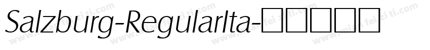 Salzburg-RegularIta字体转换