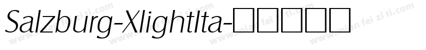 Salzburg-XlightIta字体转换