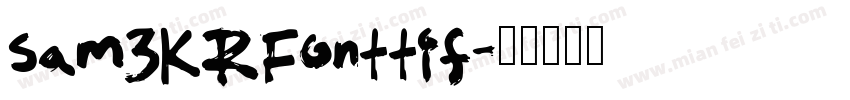 sam3KRFonttif字体转换