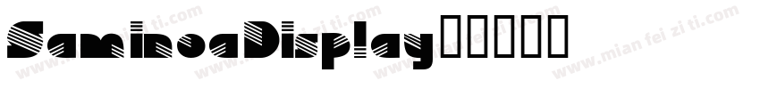 SaminoaDisplay字体转换