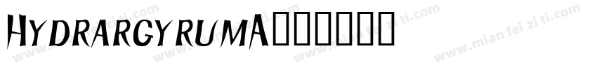HydrargyrumA字体转换