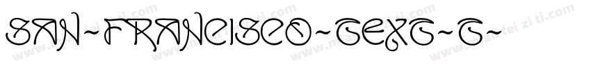 SAN-FRANCISCO-TEXT-T字体转换