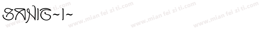 SANIT-I字体转换