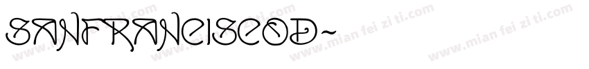 SanFranciscoD字体转换