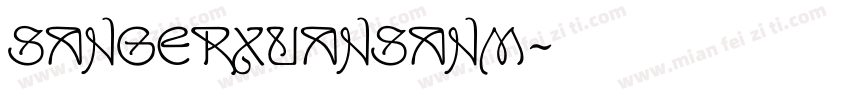 Sangerxuansanm字体转换