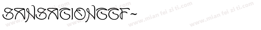 Sansationttf字体转换