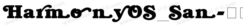 HarmonyOS_San字体转换