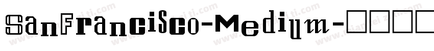 SanFrancisco-Medium字体转换