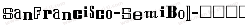 SanFrancisco-SemiBol字体转换