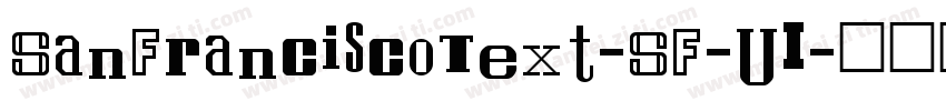SanFranciscoText-SF-UI字体转换