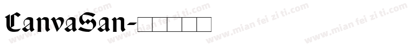 CanvaSan字体转换