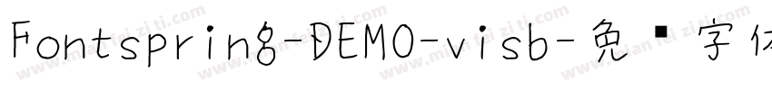 Fontspring-DEMO-visb字体转换
