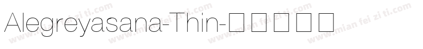 Alegreyasana-Thin字体转换