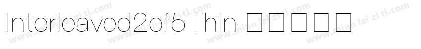 Interleaved2of5Thin字体转换