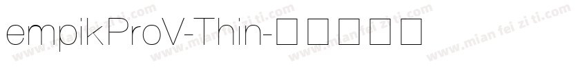 empikProV-Thin字体转换