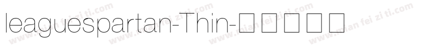 leaguespartan-Thin字体转换