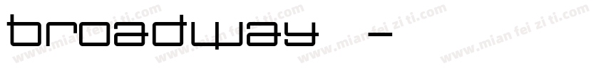 broadway字体字体转换