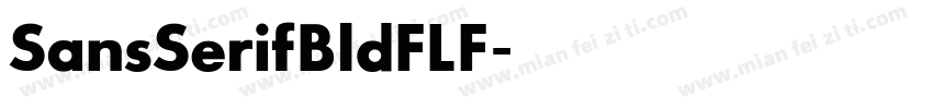 SansSerifBldFLF字体转换