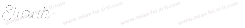 Eliauk字体转换