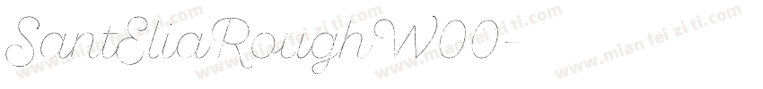 SantEliaRoughW00字体转换
