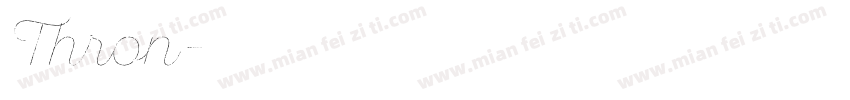 Thron字体转换