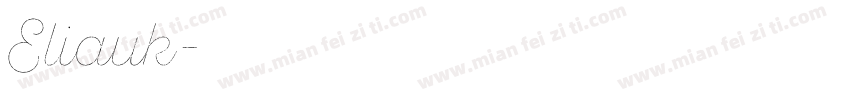 Eliauk字体转换