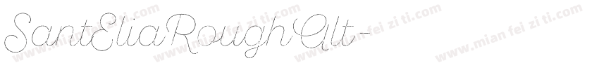SantEliaRoughAlt字体转换