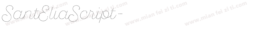 SantEliaScript字体转换