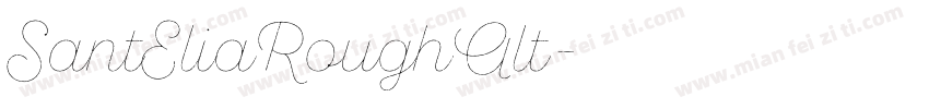 SantEliaRoughAlt字体转换