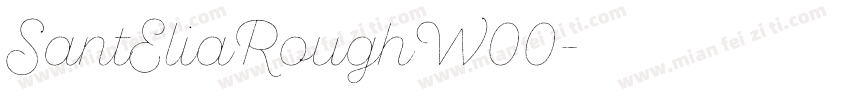 SantEliaRoughW00字体转换