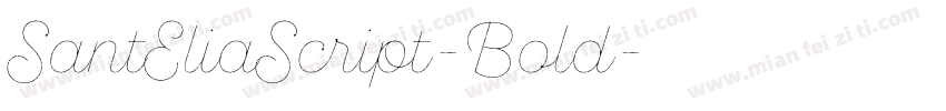 SantEliaScript-Bold字体转换