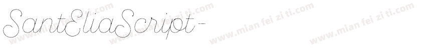 SantEliaScript字体转换
