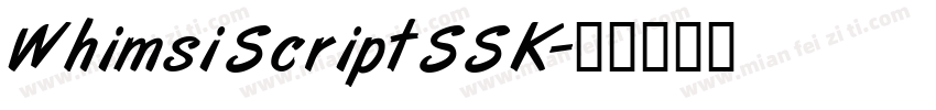 WhimsiScriptSSK字体转换