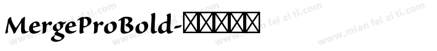 MergeProBold字体转换