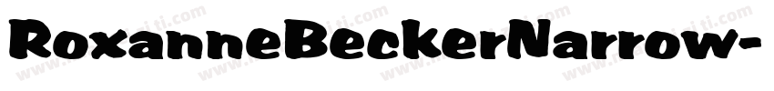 RoxanneBeckerNarrow字体转换