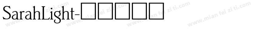 SarahLight字体转换
