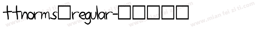ttnorms一regular字体转换