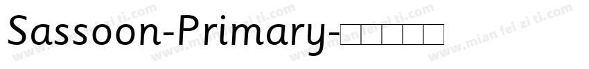 Sassoon-Primary字体转换