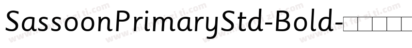 SassoonPrimaryStd-Bold字体转换