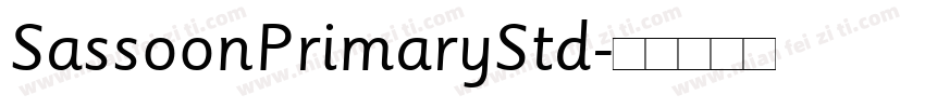 SassoonPrimaryStd字体转换