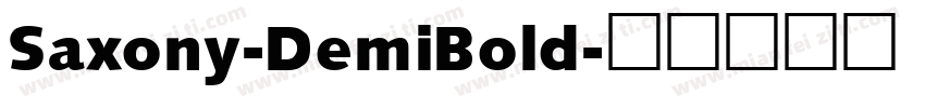 Saxony-DemiBold字体转换