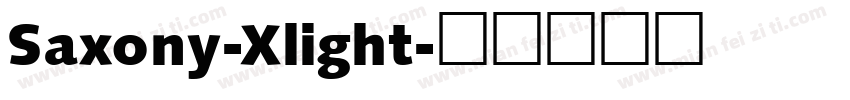 Saxony-Xlight字体转换