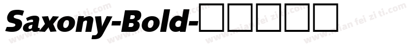 Saxony-Bold字体转换